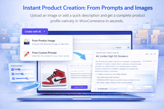AI WooCommerce plugin product creation